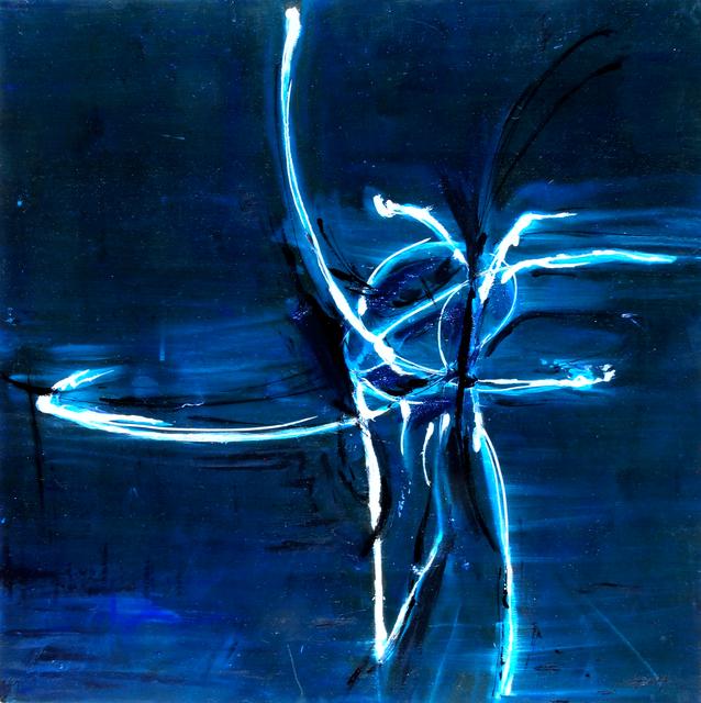 Re-Assume (blau) - 2024 | 64x64cm | oil on wood